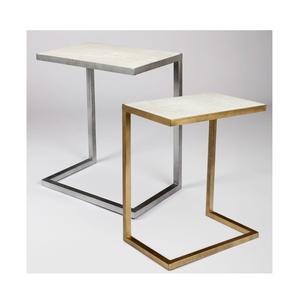 Mesa auxiliar de metal de lujo moderna, nuevo hogar, muebles de lujo únicos, juego de dos mesas auxiliares de hierro ecológico de alto estándar - Product Image 1