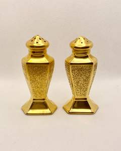 Accessoires de cuisine, couverts, finition brillante, finition dorée, outil à épices, salière et poivrière, décoration pour la maison et l'hôtel - Product Image 1