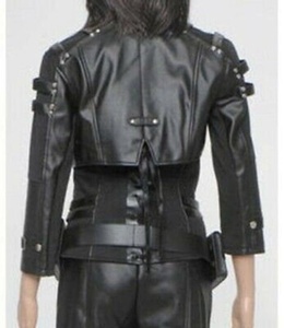 Top court pour femmes, vestes courtes en cuir, nouveau modèle personnalisé, cuir véritable respirant, hauts courts pour femmes - Product Image 2
