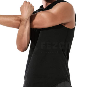 Mode tenue à la mode nouveau Design à manches longues hommes sweats à capuche sans manches Slim Fit solide couleur unie hommes sweats à capuche sans manches - Product Image 4