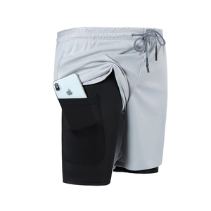 Double-Layer Fitness <b>Sweatpants</b> Men Fast Dry Running Gym Mens <b>Shorts</b> With High Quality Fabric - Product Image 6