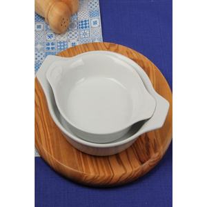 Porcelain White Rectangle <b>Frying</b> <b>Pan</b> <b>Set</b> 21cm X 17cm Metal Material - Product Image 2