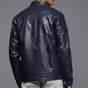 Chaqueta de Cuero Vacuno para Hombre de Alta Calidad, Diseño Atemporal con Cierre de Cremallera, Perfecta para Atuendos Casuales de Invierno - Product Image 2