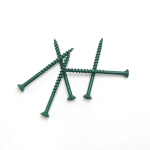 Vis de terrasse marine verte à tête plate, à empreinte Phillips ou carrée, autotaraudeuse - Product Image 1