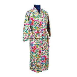 Nouvelle arrivée Veste matelassée pour femmes Impression numérique peinte à la main Kantha 100% coton biologique Écologique - Product Image 5