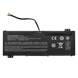 แบตเตอรี่แล็ปท็อปทดแทน 58.75Wh 3815mAh รุ่น AP18E7M AP18E8M สำหรับ Acer CONCEPTD 3 EZEL สำหรับ Nitro 5 AN515-43 <span class=keywords><strong>Predator</strong></span> <span class=keywords><strong>HELIOS</strong></span> <span class=keywords><strong>300</strong></span> - Product Image 2