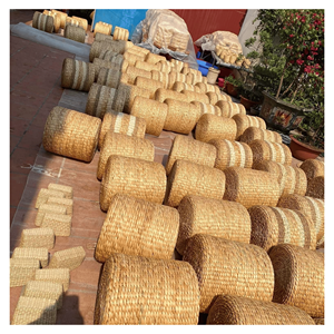 Water Hyacinth <b>Cushion</b> <b>Pad</b> Natural hyacinth woven floor <b>cushion</b> for casual seating and boho interiors Vietnam made - Product Image 5