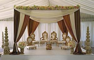 Conjunto de silla Mandap de boda de último diseño, sillas Mandap de Ceremonia de matrimonio hindú, silla Mandaps tallada en madera para boda - Product Image 5