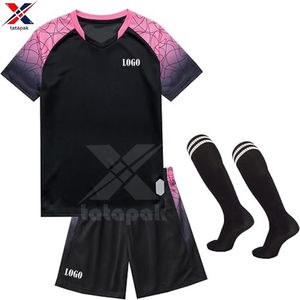 เสื้อทีมฟุตบอลของเด็กผ้าโพลีเอสเตอร์ระบายอากาศแห้งเร็วพิมพ์โลโก้ได้ตามต้องการส่งตรงจากโรงงาน - Product Image 5
