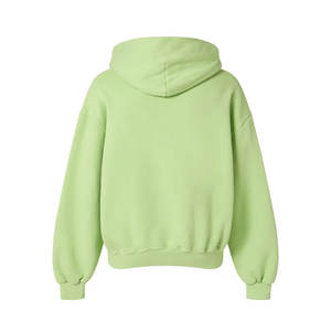 Sweat à capuche lourd 100% coton pour hommes avec logo de broderie personnalisé en polaire vierge sans ficelle sweat à capuche surdimensionné unisexe vente en gros - Product Image 6