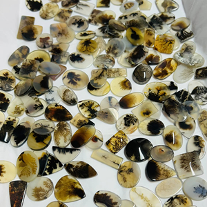 Piedras preciosas sueltas de ágata dendrítica Shazar de alta calidad, cabujón dendrítico Natural de forma y tamaño Mixto para hacer piedras de joyería, - Product Image 4