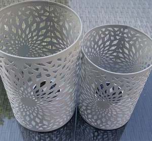 Portavelas Decorativo para Bodas y Decoración del Hogar, Regalo de Navidad, Portavelas Votivo de Hierro Forjado Rústico - Product Image 6