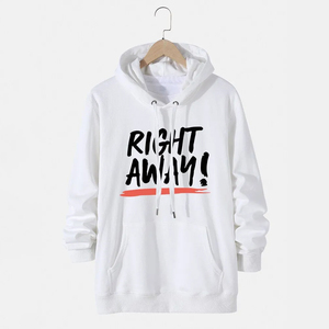 Sudadera con capucha de algodón de peso pesado de alta calidad, Sudadera con capucha de lana con patrón sólido de invierno con logotipo impreso Digital personalizado - Product Image 4