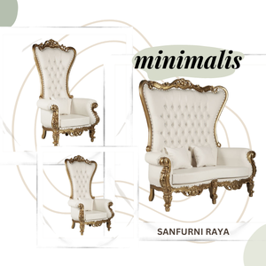 Nouveau produit chaise de trône deux feuilles chaise de mariage meubles de maison antiques modernes pour salon d'hôtel faits à la main d'Indonésie - Product Image 6