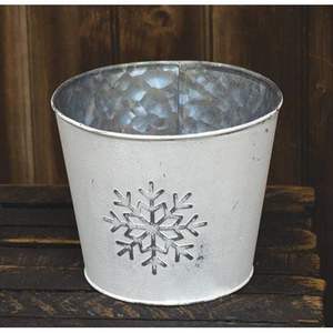 Cubo de Navidad de metal ideal para centro de mesa de fiesta de Navidad arreglo floral con velas y ramas de hoja perenne - Product Image 1