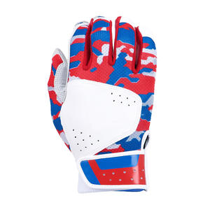 Guantes de Bateo de Béisbol y Sóftbol de Piel de Cabretta de Primera Calidad, Diseño de Camuflaje con Logotipo Personalizado, Fabricante de Guantes Deportivos - Product Image 4
