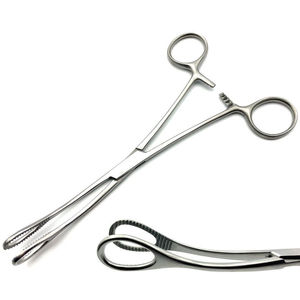 Stainless Steel Sponge Forceps Regular Length Veterinary Surgical Instrument Dressing and Sponge Holding Forceps - Product Image 4