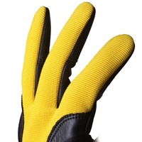 Gants de tir en cuir à trois doigts pour le tir à l'arc en plein air unisexe - Haute qualité avec sangle de poignet réglable
