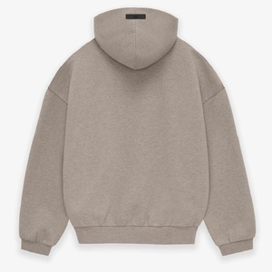 Sweat-shirt à capuche oversize de luxe unisexe pour femmes et hommes, en molleton uni, brodé, teint uni, perlé, au design crocheté - Product Image 1