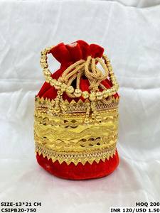 กระเป๋าพอตลี่ชนเผ่าหลากสีสุดพิเศษสำหรับงานแต่งงานหรือโอกาสพิเศษสำหรับของขวัญตอนเย็นขององค์กร - Product Image 5