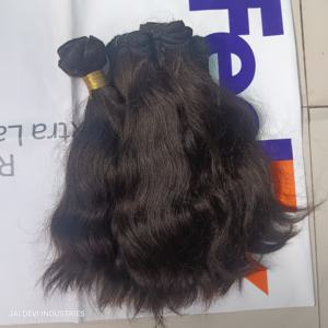 ผมเรมี่บริสุทธิ์100ก. สำหรับต่อผมชาวอินเดียคลื่นลึกแบบตรงเนื้อลอนแบบอินเดีย - Product Image 2