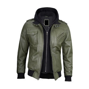 Chaqueta de Cuero 100% para hombre, precio bajo, superventas, chaqueta de cuero hecha a medida, precio bajo - Product Image 3