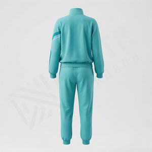 Conjuntos Deportivos de Felpa de Algodón Puro para Mujer, Elegantes, con Etiqueta de Logotipo Personalizable, de Alta Calidad, Suaves y Cálidos para Gimnasio - Product Image 2