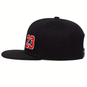Casquette de baseball de sport à 6 panneaux personnalisée de haute qualité pour hommes Snapback noir vintage avec logo brodé cyclisme ajusté de qualité - Product Image 3