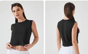 เสื้อกล้ามเล่นกีฬาของผู้หญิงเสื้อแห้งเร็วเสื้อกล้ามเล่นโยคะระบายอากาศได้ดี - Product Image 3