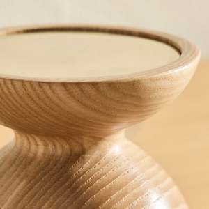 Bougeoirs de pilier en bois de conception minimaliste bougeoirs en bois naturel modernes pour la pièce maîtresse de Table de décoration intérieure - Product Image 5