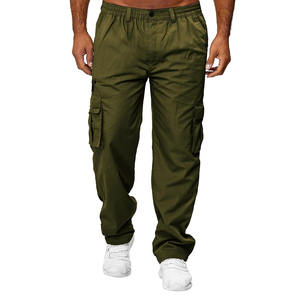 Pantalones Cargo de Trabajo para Hombre, Multibolsillos, Transpirables, Diseño Casual, Nuevo Diseño, Lisos, de Alta Calidad, Secado Rápido, de Algodón Resistente - Product Image 1