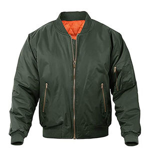 Blouson de baseball universitaire personnalisé avec broderie vierge Blouson de baseball en soie Blouson bombardier en satin pour homme - Product Image 1