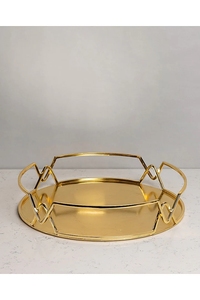 Radiant Gold Round Metal <b>Mirror</b> Decorative <b>Tray</b> Tabletop Decor Vanity <b>Tray</b> Round Shaped Jewelry Organizer <b>Tray</b> - Product Image 4