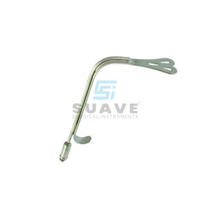 Retractor de Senos y Facial / Depresor Lingual WIEDER, Serrado, 5 1/2 pulgadas (14 cm), 38 mm, con Guía de Luz de Fibra Óptica - Product Image 2
