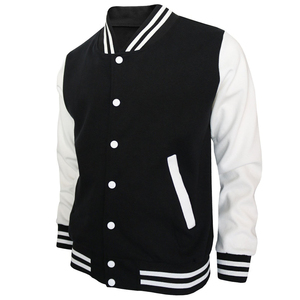 Unisex High Quality Custom Print Varsity <b>Jackets</b> Comfortable OEM Winter Stand Collar Front Logo Made Polyester/Cotton Fabric - Product Image 1