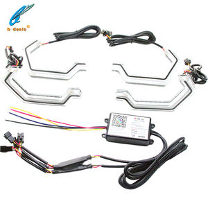 B-deals Gen 2 icónicos faros LED Crystal Angel Eyes para RGB Chasing Amber con señal de giro nuevos accesorios de luz de coche - Product Image 6