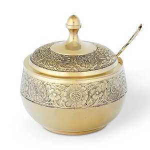 Utensilios de Cocina de Latón Puro para el Hogar y Hoteles, Elegante Olla para Servir Azúcar y Frutos Secos, Olla para Crema con Decoración de Hotel - Product Image 3