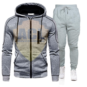 เสื้อกันหนาวมีฮู้ดสำหรับผู้ชาย,พร้อมกางเกงวิ่งจ๊อกกิ้งมีซิปขนาดใหญ่พิเศษ - Product Image 6