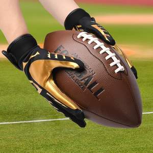 Gants de football au design personnalisé avec dos Gants de football américain professionnels à séchage rapide souples et flexibles - Product Image 6