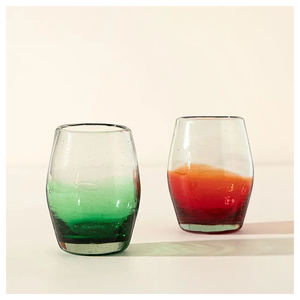 Premium Multicolor Ombre <b>Stemless</b> <b>Wine</b> <b>Glass</b> Set for Home and Parties From India - Product Image 5