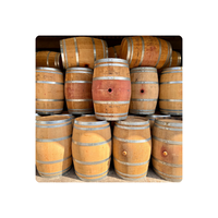 Baril en bois de chêne vintage de haute qualité 100L 200L 300L 500L Baril à vin ou whisky en bois de qualité alimentaire Bon prix 2025