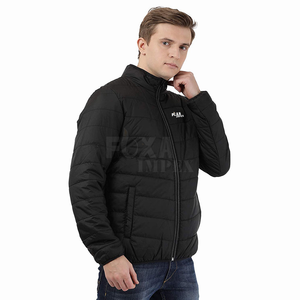 Chaqueta acolchada de invierno de manga larga personalizada para hombre 2024, bordado de logotipo con cuello levantado para calidez de marca, servicio OEM disponible - Product Image 3