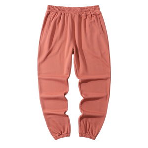 Pantalones deportivos de cintura alta con estampado de logotipo personalizado Unisex, pantalones deportivos de pana ligeros de algodón 100%, pantalones de chándal informales de gran tamaño para hombre - Product Image 6