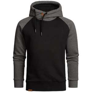 Sweat à capuche de luxe numérique personnalisé pour homme, coupe régulière, 100 % coton épais, bicolore, respirant et à séchage rapide pour l'hiver - Product Image 5