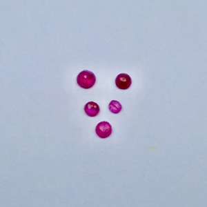 Rubis naturel de haute qualité du Mozambique, taille ronde brillante, pierre précieuse rose en vrac, 2 mm/3 mm, 0,75 ct, jeu de couleurs pour la fabrication de bijoux - Product Image 3