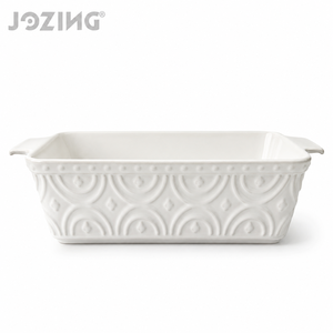 <span class=keywords><strong>Plat</strong></span> à four rectangulaire en céramique blanche JOZING, <span class=keywords><strong>plat</strong></span> à lasagnes gaufré, vaisselle de table, fournisseur de vaisselle, compatible four et lave-vaisselle - Product Image 6