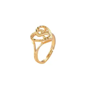 Wholesale carta anéis personalizados para as mulheres banhado a ouro Bonito Anel Personalizado carta anel personalizado meninas jóias