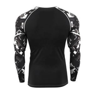 OEM Sublimation Print Custom Logo Fitness <b>Rashguards</b> Customizable Quick-Dry Sportswear Rash Guards - Product Image 3