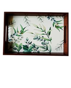 ถาดเสิร์ฟไม้ลายดอกกุหลาบสีชมพูสวยพร้อมฐานกันลื่นของตกแต่งห้องครัวสไตล์วินเทจหรูหรา - Product Image 6