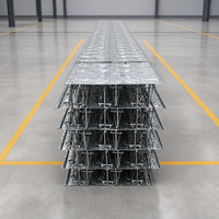 Plateforme de pont en treillis d'acier renforcé pour la construction d'aéroports et de gares, panneaux de plancher composites à grande portée pour les travaux publics